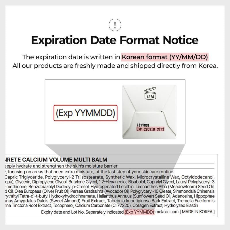 Dr. Melaxin Cementrete Calcium Multi-Balm for Eye Care - Korean Anti-Aging Cosmetic Eye Stick, 9g