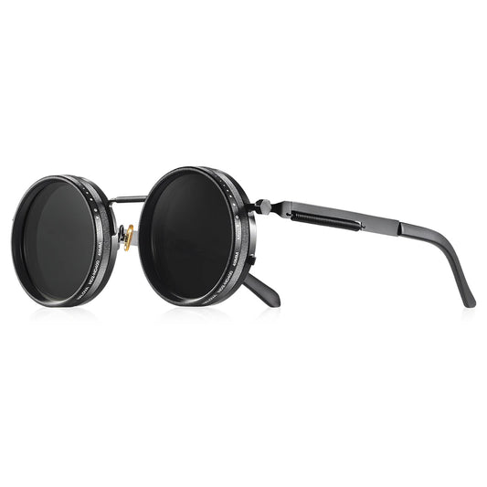 Polarized round Sunglasses ND9 Adjustable Dimming Men Women Retro Punk Men'S Fishing Eyeglasses Outdoor Shades UV400